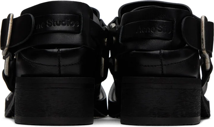 Acne Studios Black Buckle Loafers - Image 2