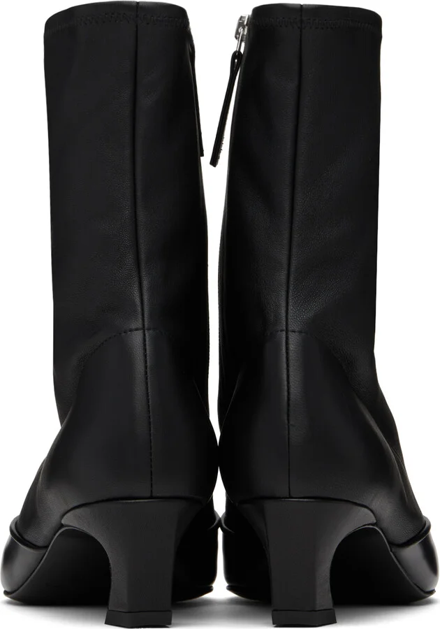 Acne Studios Black Heeled Ankle Boots - Image 2