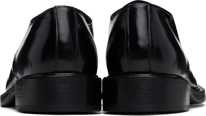Acne Studios Black Lace-Up Leather Derbys - Image 2