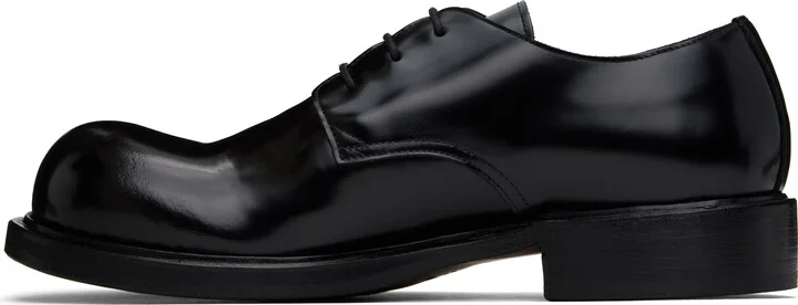 Acne Studios Black Lace-Up Leather Derbys - Image 3