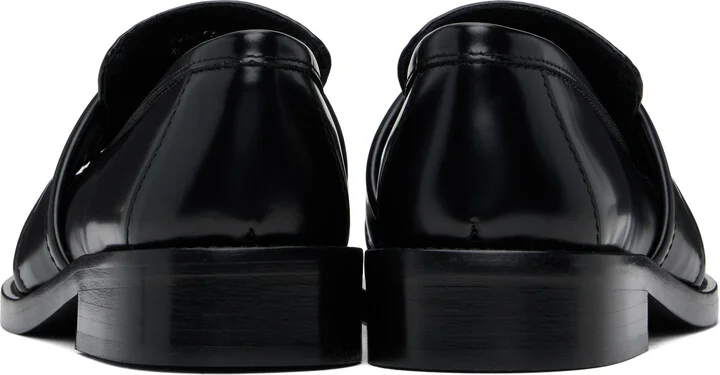Acne Studios Black Leather Loafers - Image 2