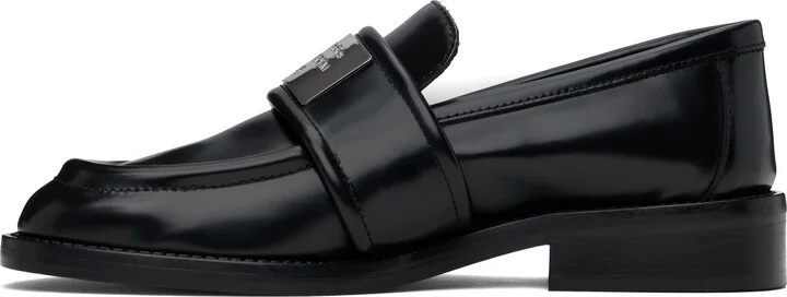 Acne Studios Black Leather Loafers - Image 3