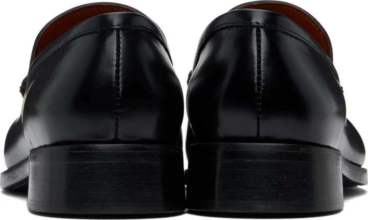 Acne Studios Black Leather Loafers - Image 2