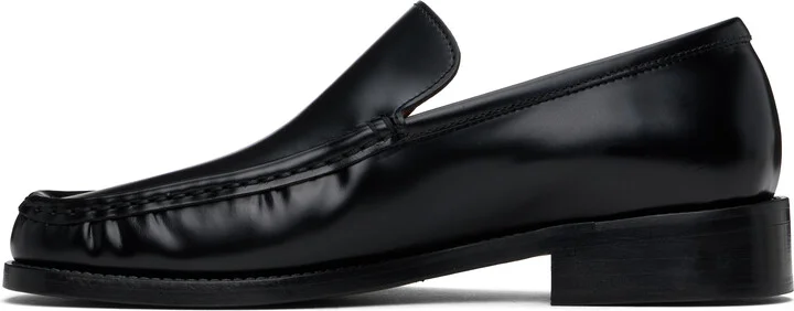 Acne Studios Black Leather Loafers - Image 3
