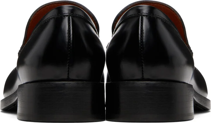Acne Studios Black Leather Loafers - Image 2