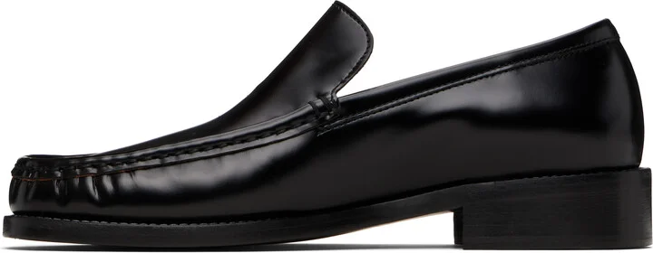 Acne Studios Black Leather Loafers - Image 3
