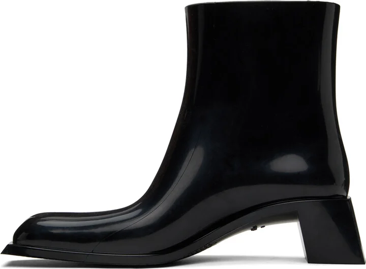 Acne Studios Black Rubber Boots - Image 3