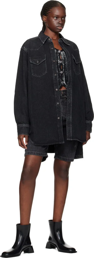 Acne Studios Black Rubber Boots - Image 5