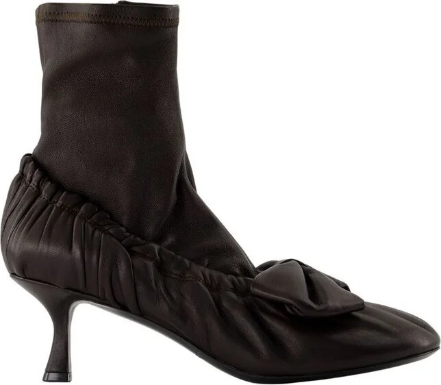 Acne Studios Bow Detailed Ankle Boots
