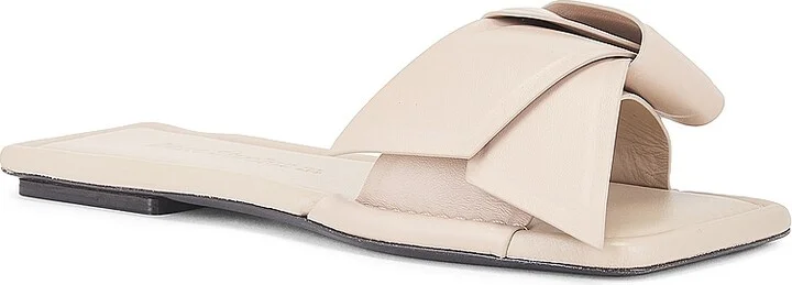 Acne Studios Bow Slide in Beige - Image 2