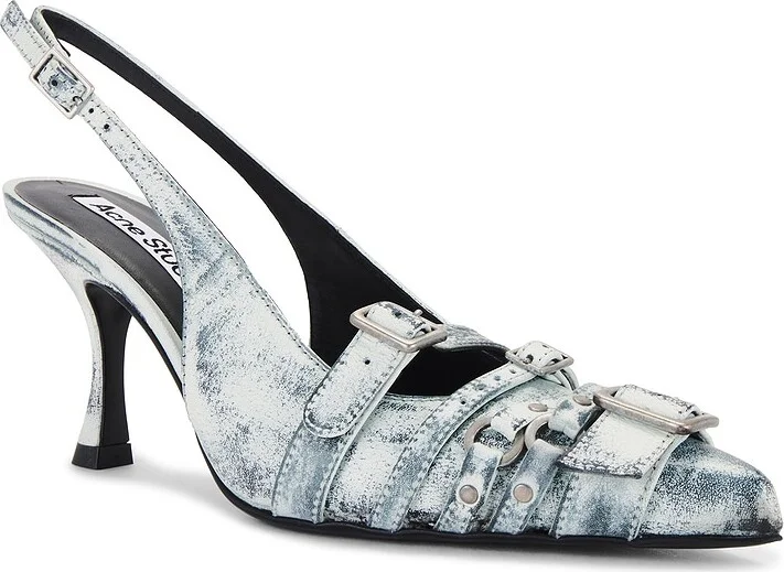 Acne Studios Brandan Sling Back Pump in White - Image 2