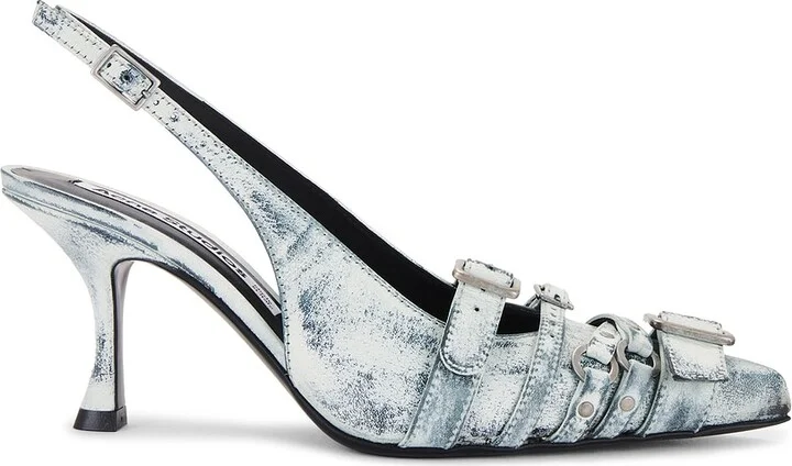 Acne Studios Brandan Sling Back Pump in White