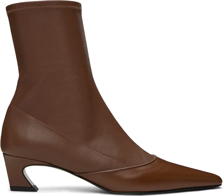 Acne Studios Brown Heeled Ankle Boots