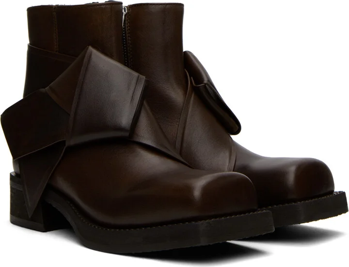Acne Studios Brown Musubli Boots - Image 4