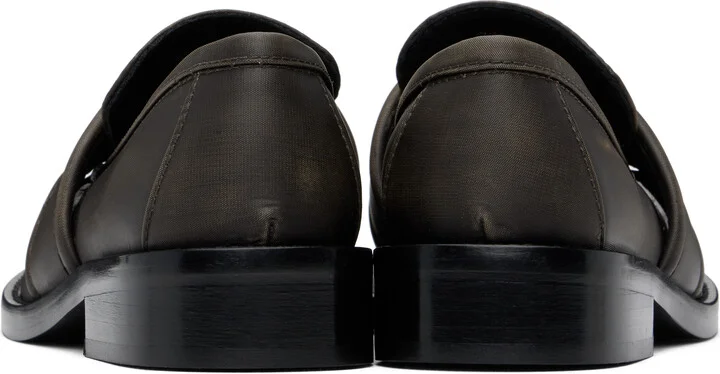 Acne Studios Brown Nylon Loafers - Image 2