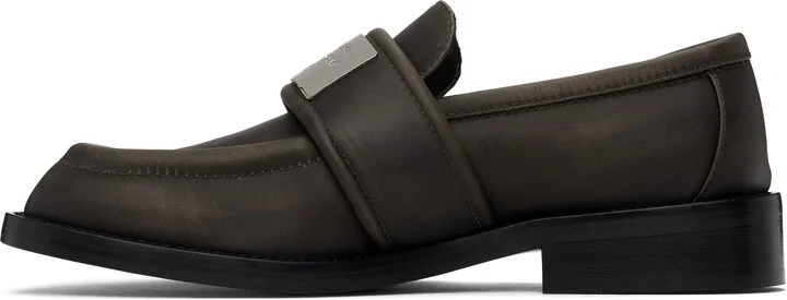 Acne Studios Brown Nylon Loafers - Image 3