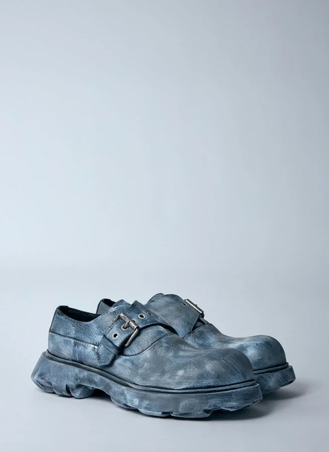 Acne Studios Buckle Leather Shoes - Man Slip Ons Black Eu - 40 - Image 2