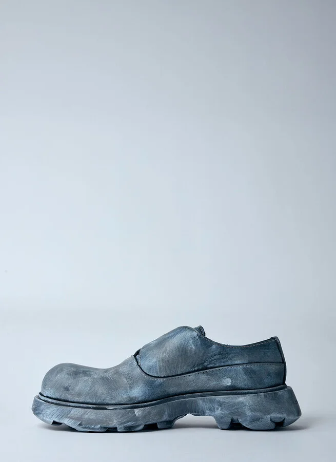 Acne Studios Buckle Leather Shoes - Man Slip Ons Black Eu - 40 - Image 4