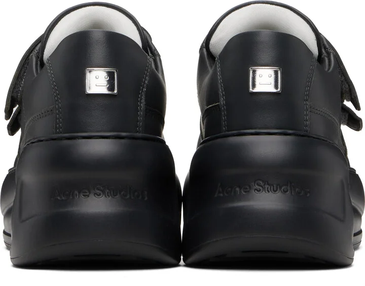 Acne Studios Gray Velcro Strap Platform Sneakers - Image 2