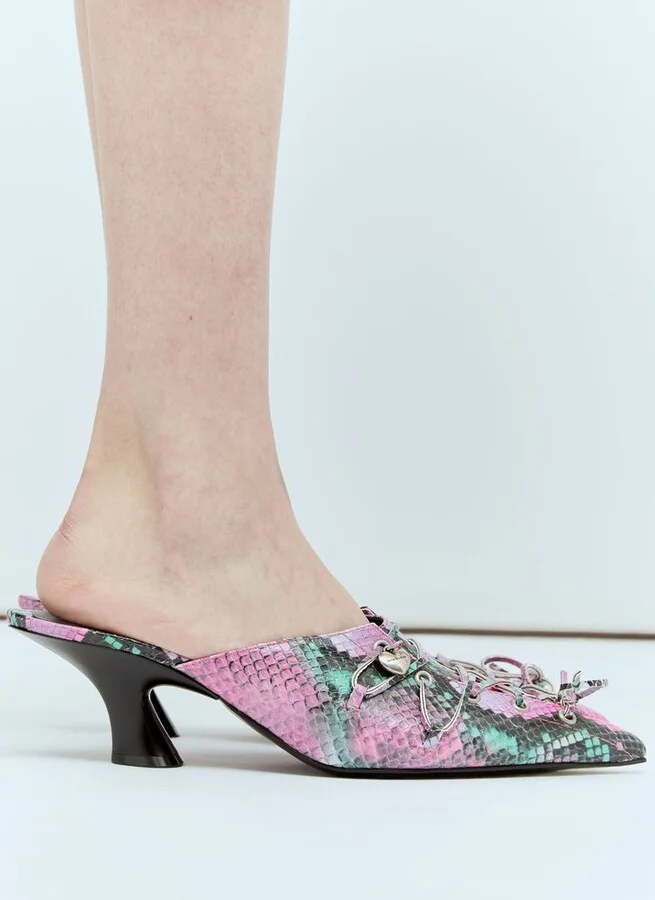 Acne Studios Lace Up Heeled Pumps