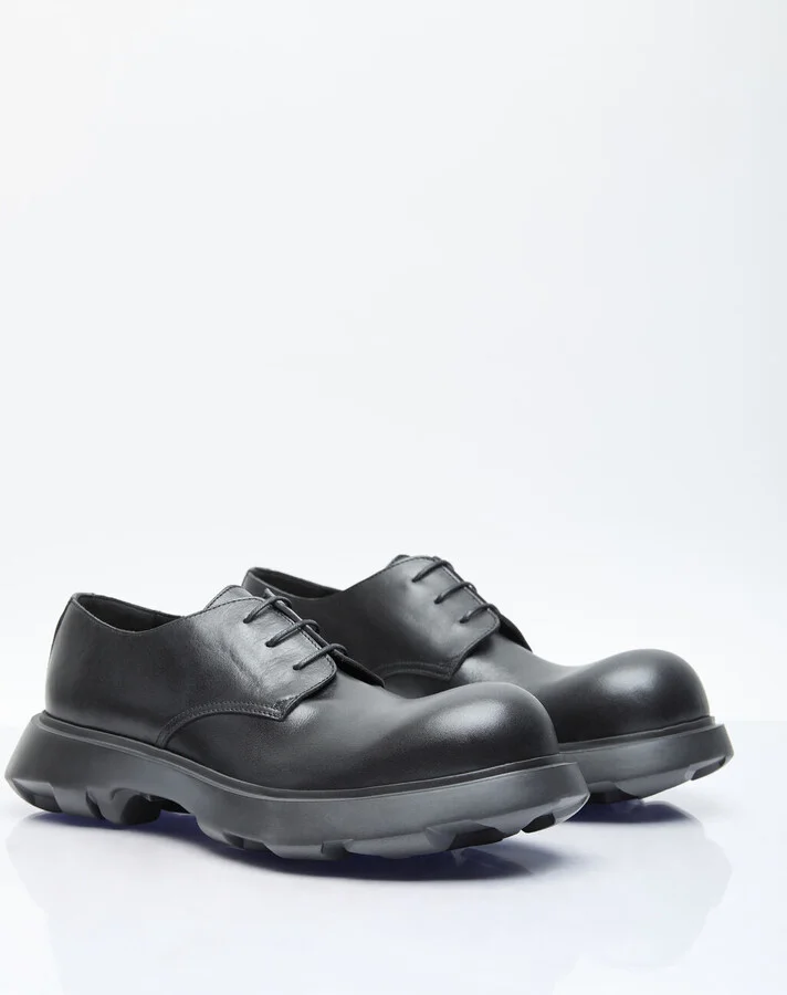 Acne Studios Leather Lace-up Shoes - Man Lace Ups Black Eu - 43 - Image 3