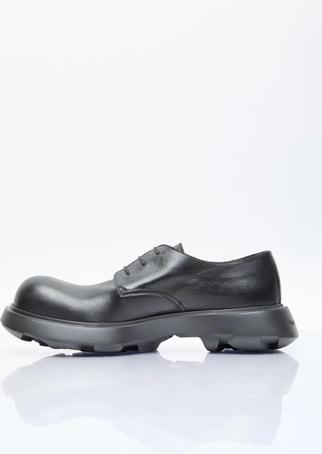 Acne Studios Leather Lace-up Shoes - Man Lace Ups Black Eu - 43 - Image 4