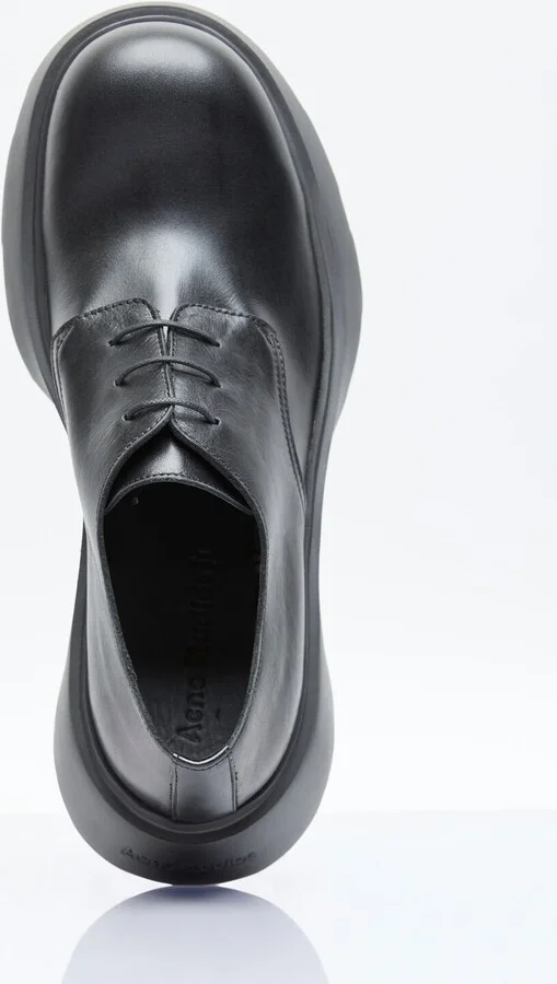 Acne Studios Leather Lace-up Shoes - Man Lace Ups Black Eu - 43 - Image 7