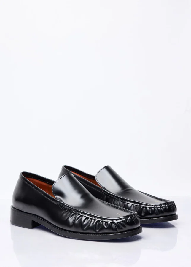 Acne Studios Leather Loafers - Man Loafers Black Eu - 45 - Image 3