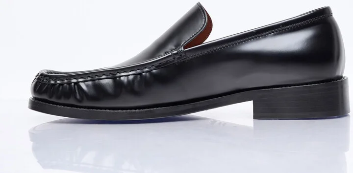 Acne Studios Leather Loafers - Man Loafers Black Eu - 45 - Image 4