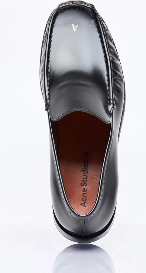 Acne Studios Leather Loafers - Man Loafers Black Eu - 45 - Image 7