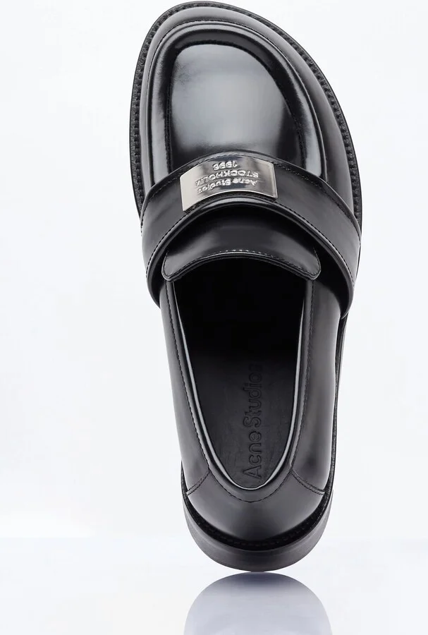 Acne Studios Leather Loafers - Woman Loafers Black Eu - 41 - Image 7