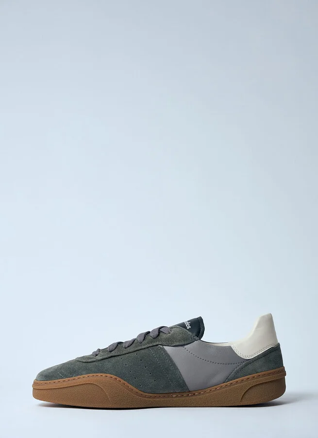 Acne Studios Leather Low-top Sneakers - Man Sneakers Grey Eu - 40 - Image 4