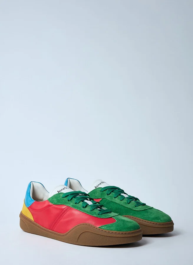 Acne Studios Leather Low-top Sneakers - Man Sneakers Red Eu - 43 - Image 2