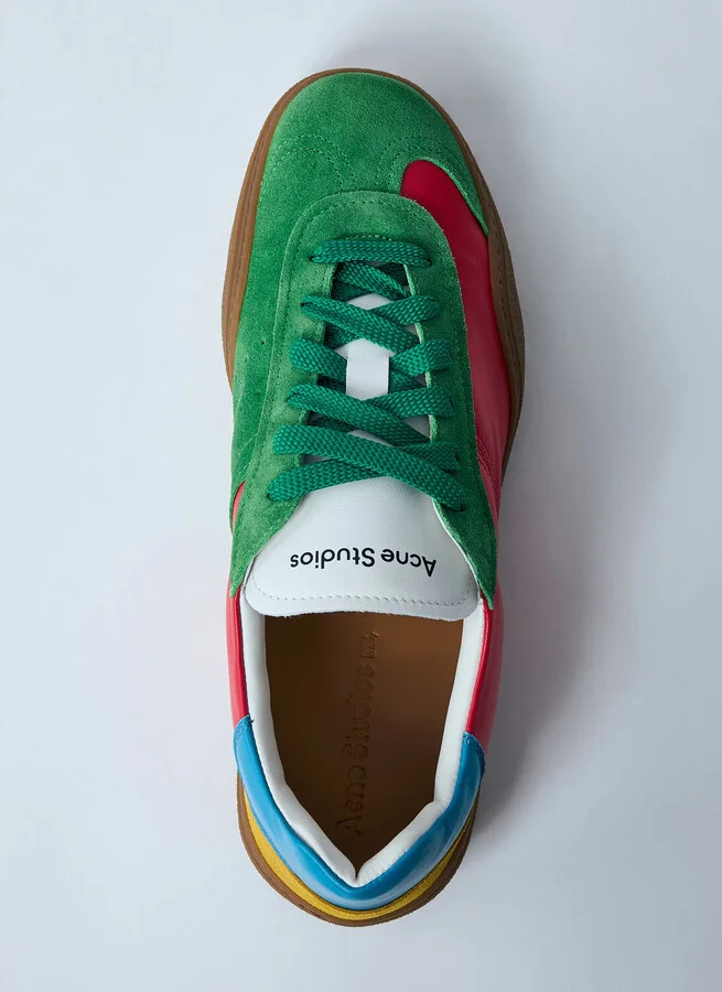 Acne Studios Leather Low-top Sneakers - Man Sneakers Red Eu - 43 - Image 6