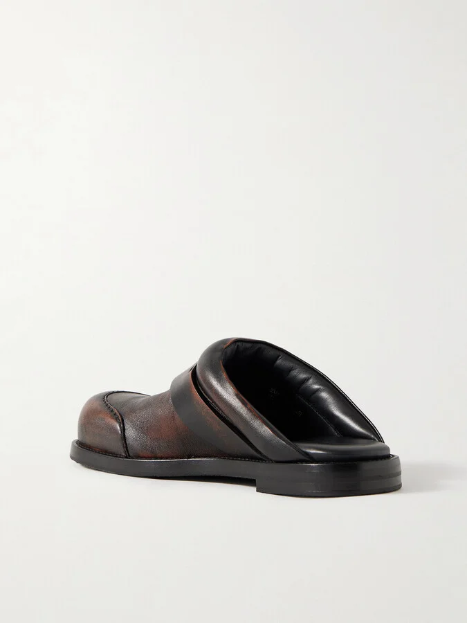 Acne Studios - Leather Mules - Brown - Image 3