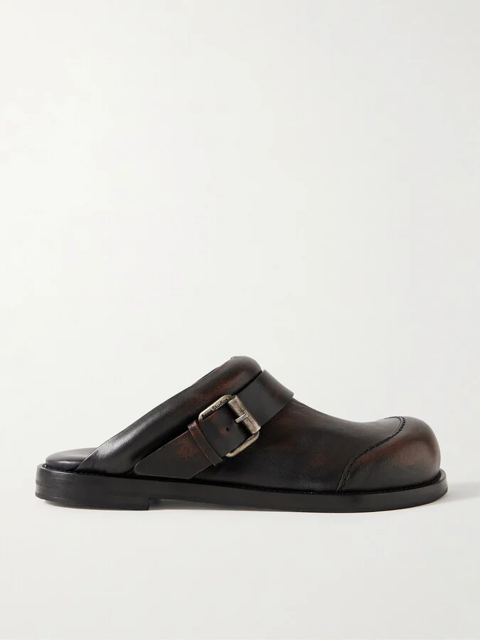 Acne Studios - Leather Mules - Brown