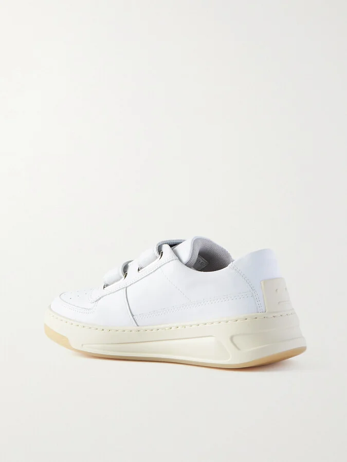 Acne Studios - Leather Sneakers - White - Image 3