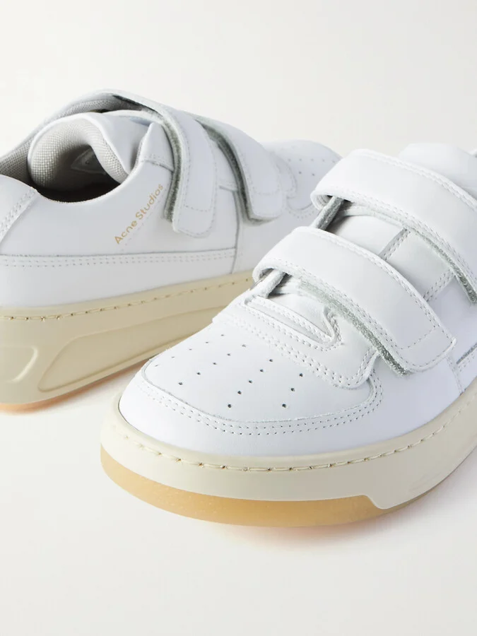 Acne Studios - Leather Sneakers - White - Image 4