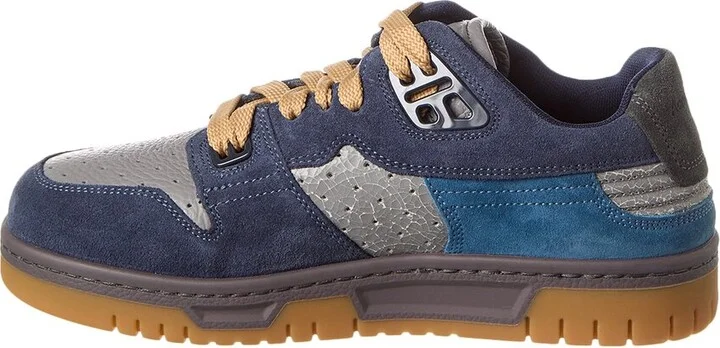 Acne Studios Low Fuzzy Leather & Suede Sneaker - Image 2