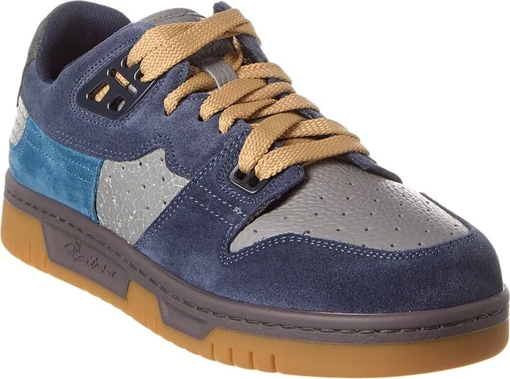 Acne Studios Low Fuzzy Leather & Suede Sneaker