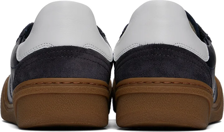 Acne Studios Navy Lace-Up Sneakers - Image 2