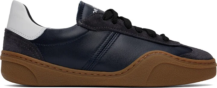 Acne Studios Navy Lace-Up Sneakers
