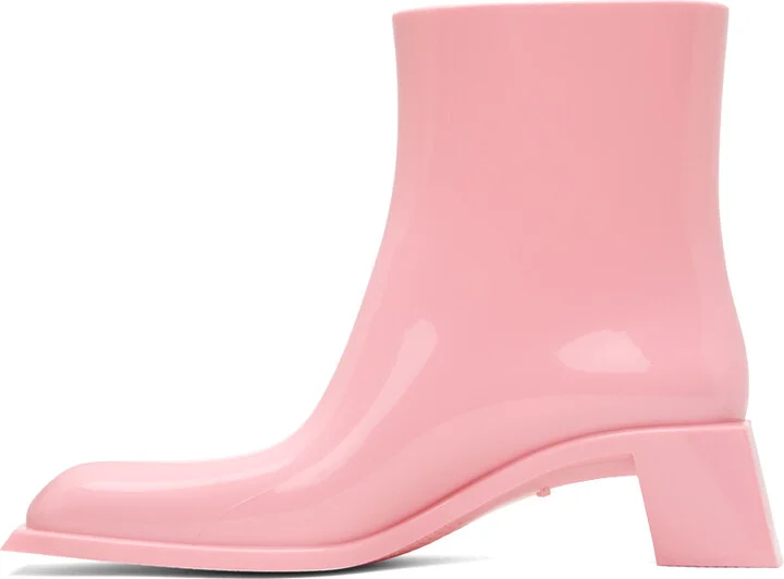 Acne Studios Pink Rubber Boots - Image 3