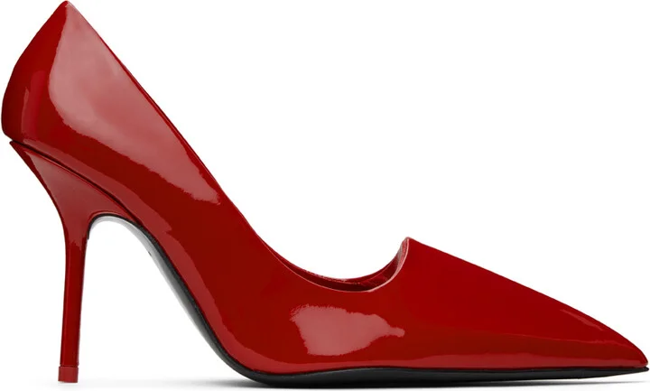Acne Studios Red Leather Heels