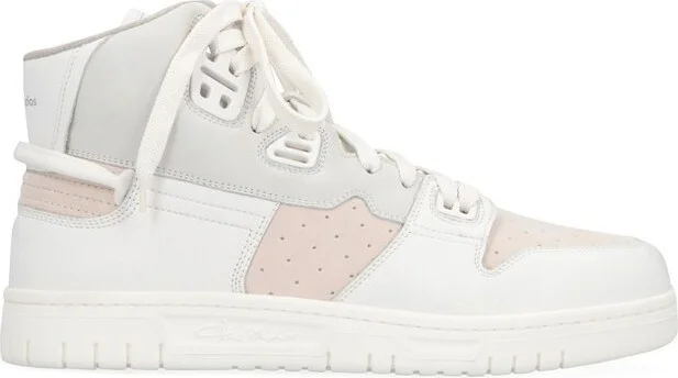 Acne Studios Round Toe High-Top Sneakers