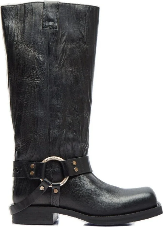 Acne Studios Square-Toe Buckle Boots