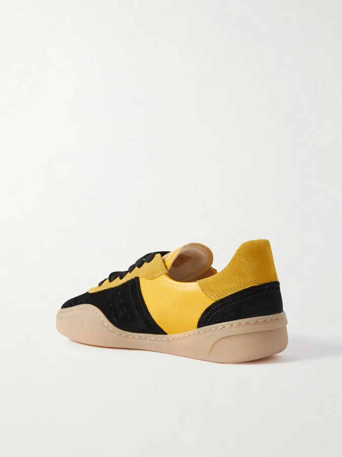Acne Studios - Suede And Leather Sneakers - Yellow - Image 3
