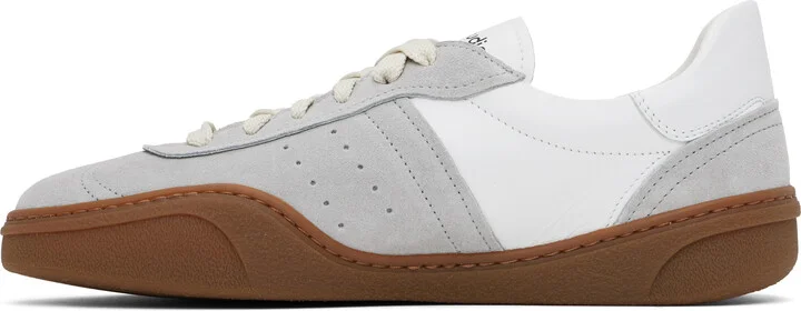 Acne Studios White & Gray Lace-up Sneakers - Image 3
