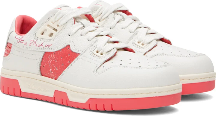 Acne Studios White Low Top Sneakers - Image 4