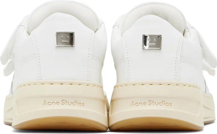 Acne Studios White Velcro Strap Sneakers - Image 2